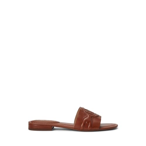 Image of Lauren Ralph Lauren Women's Alegra III Leather Slide Sandal