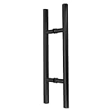 Stainless Steel 304 Ladder Style Back to Back Glass Door / Barn Door Push Pull Handle (36 in, Matt...