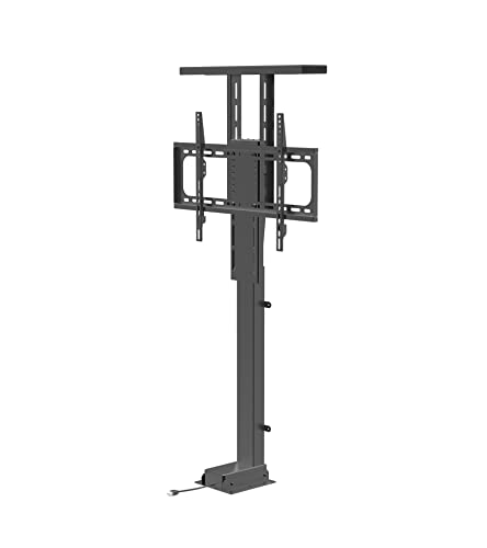 Image of AUDIOVAN Vertical POP-UP Motorized TV Lift with Remote Controller Stand Height Adjustable LED Bracket Cabinet Also Provide on Order Basis with Extra Cost (Black, 37-80 Inches Motorized Vertical Lift)