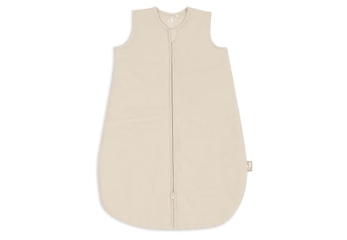 Jollein Saco de dormir Jersey para recién nacidos – 60 cm – Hilo suave – Color arena – 100 % algodón – 2,5 TOG – Saco de dormir para bebé forrado – Certificado OEKO-TEX