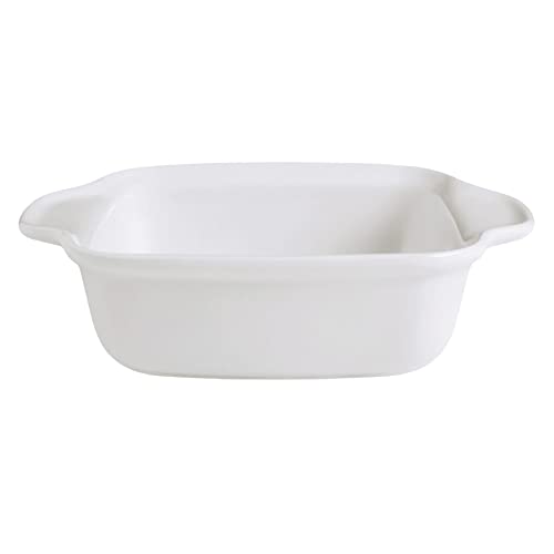 G.E.T. 7 4/5" x 5 3/4" Bright White Porcelain Lasagna Dish (Set of 12) image 2