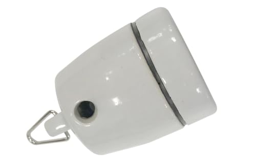Portalámparas cerámico E27 colgante, compatible con bombillas E27, ideal para iluminación decorativa en interiores.