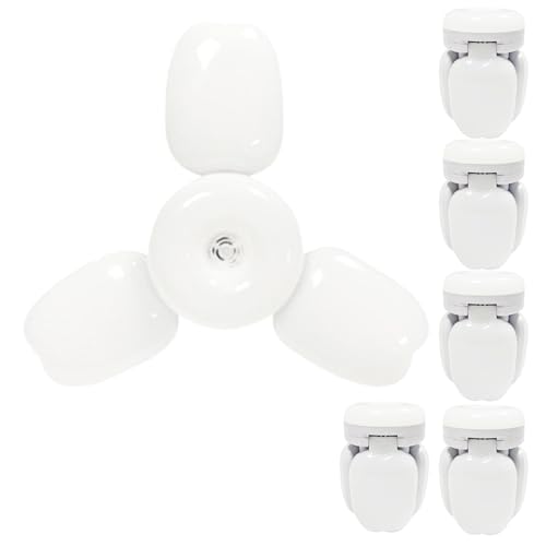 TTiiLoe 30W Garage Light with 3+1 Deformable Panels, 6000K Ultra Bright LED Ceiling Light Fixture, E26/E27 Screw-in Shop Lighting for Basement Attic Workshop Barn Warehouse, 6 Pack