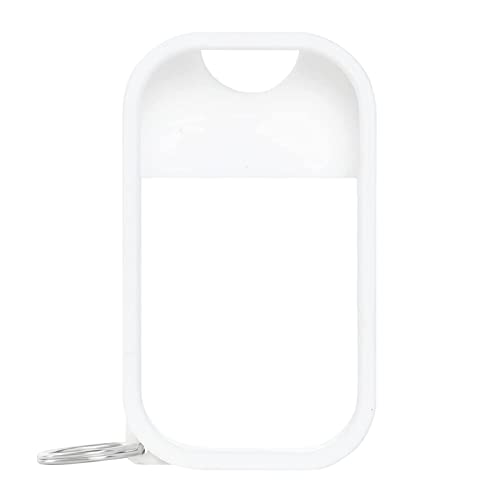 Touchland Mist Case For Power Mist And Glow Mist (1Fl Oz), Protective And Stylish Sanitizer Accessory, Silicone Case With Keyring, White #TOP9