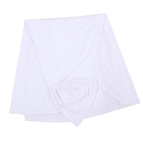 Nappe extensible ronde blanche pour table haute de réception Mobestech - 2