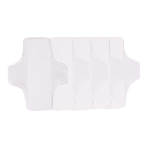Almohadillas menstruales de tela reutilizables de algodón orgánico, protectores de bragas absorbentes para mujeres en 3 tamaños, almohadillas menstruales de tela lavables