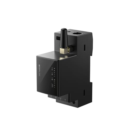 Powerness® EcoFlow Smart Stromzähler für Balkonkraftwerk, Intelligente Energieüberwachung für das ganze Haus, Kompatibel mit EcoFlow STREAM Balkonkraftwerk, Einfach zu installieren (0% MwSt)