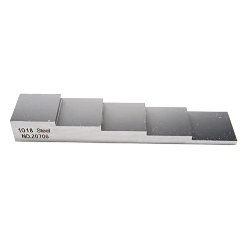 Bloque de calibración para medición de espesor 5 pasos acero carbono miniatura 1