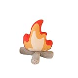 ISAKEN Bonfire Plush Pillow Plush Bonfire Plush Toys Soft Fire Doll Relleno de Dibujos Animados Soft Doll Regalo de cumpleaños de Navidad para niñas niños bebé