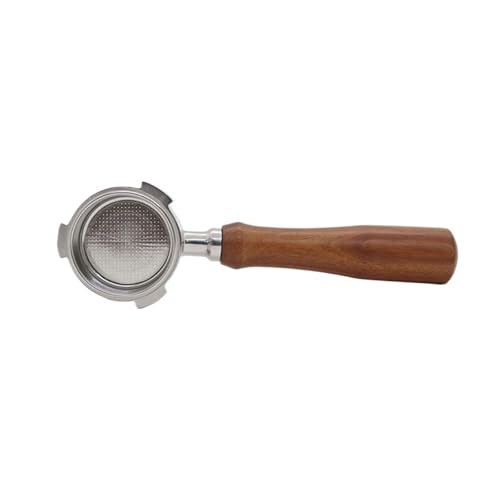 Mango De Café Sin Fondo De 51 Mm, Mango De Madera, Mango De Filtro De Café Italiano De Tres Orejas, Compatible Con Máquina De Café Expreso Italiana.(B)