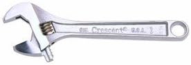 Crescent AC16V Chrome Adjustable Wrench, 6" Carded, 15/16" Jaw Opening