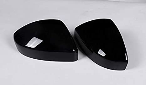 ABS Rearview Mirror Cover Side Mirror Protector Exterior Decoration for Land Rover Evoque 2016-2019,For Land Rover Discovery Sport 2015-2019,For Jaguar F-Pace X761 (Bright black) by PIUGILH - Used condition - Image 3