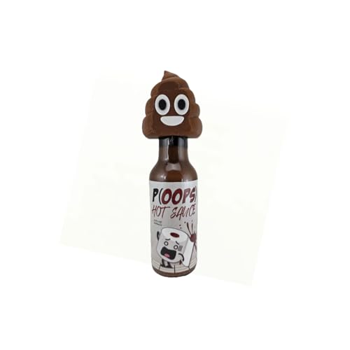 P(OOPS) Hot Sauce with Poop Face Topper, 5 Fl Oz