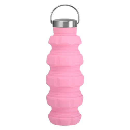Botella Plegable - Botellas de Agua de Viaje | Botella Deportiva Reutilizable Ligera Portátil 500 ml Plegable Para Pícnic Senderismo al Aire Libre Escalada Camping Entrenamiento Ciclismo