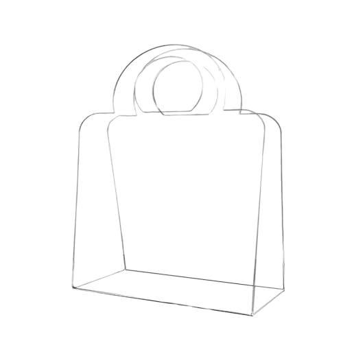 Bolsos pequeños de acrílico transparente para organización de vestidores