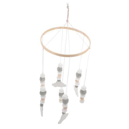 Abaodam Felt Ball Crib Mobile Baby Bed Hanging Decor Nursery Room Decor Crib Hanging Decorations