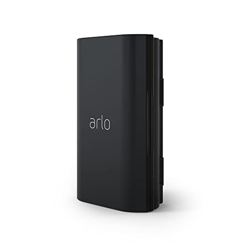 Arlo Rechargeable Video Doorbell Battery - Arlo Certified Accessory - Works with Arlo Essential Wire-Free Video Doorbell Back-Up Battery Easy Installation Black - VMA2400 (Renewed)