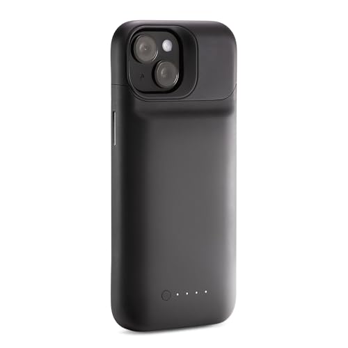 ZAGG mophie Juice Pack, Power Bank für iPhone 15, 2.400mAh Hülle mit Akku für +50% extra Akkulaufzeit, 6-Fuß Fallschutz, schlankes Design, LED-Betriebsanzeige, USB-C-Anschluss (Schwarz)
