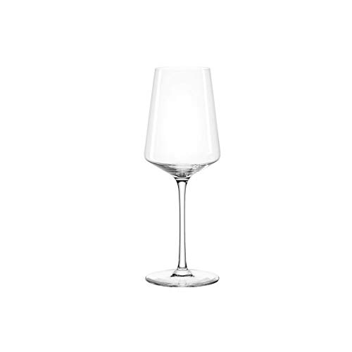 Leonardo Puccini Riesling-Glas, 1 Stück, spülmaschinenfestes Wein-Glas, Weißwein-Kelch mit gezogenem Stiel,Rieslingglas, 400 ml, 069540