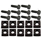 #US Replacement Part for Mobile Home Axle Wheel Bolt (Course Thread) w/Rim Clamps 10 Pack lawnPart#265925