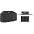 Bundle of Weber Genesis E-415 Liquid Propane Gas Grill for Outdoor Cooking, 4 Burners, Black – Porcelain-Enameled Cast-Iron Grates & PureBlu Burners + Genesis 400 Series Premium Grill Cover