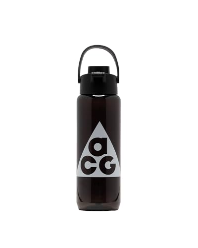 Nike Unisex – Adultos TR Renew Recharge Chug Bottle 24 OZ Graphic ACG Botella de agua Black/Black/Summit White, 709 ml
