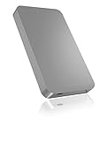 ICY BOX Caja Externa de 2,5 Pulgadas para Discos Duros y SSD, USB-C 3.1 (Gen 2, 10 Gbit/s), Completamente de Aluminio, Plata/Gris