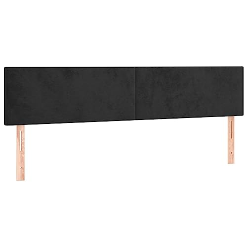 vidaXL Cabecero con Luces LED Cabecero de Cama Cabezal Tapizado para Cama de Matrimonio Mueble Dormitorio Interior Terciopelo...