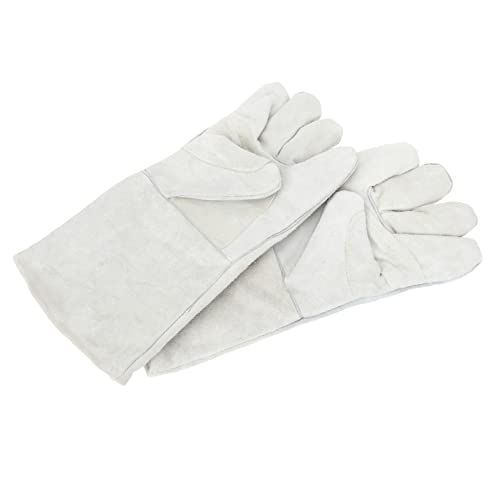 Guantes de soldadura de vaca con doble capa resistente al calor para trabajo y parrilla