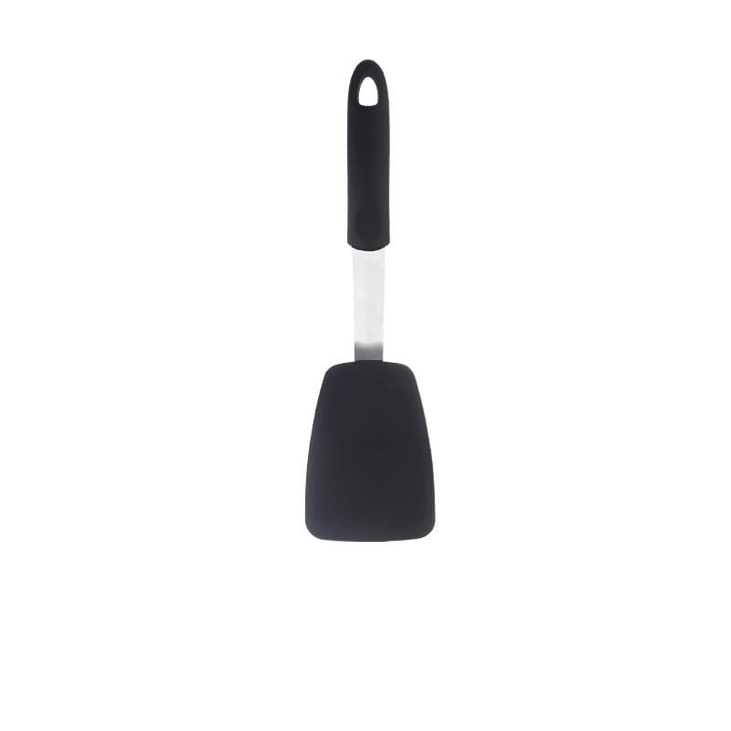 spatole Utensili da Cucina Spatola for bistecche di frittelle Manico in Acciaio Inossidabile Spatola in Silicone Antiaderente Spatola da Cucina(Silver1)
