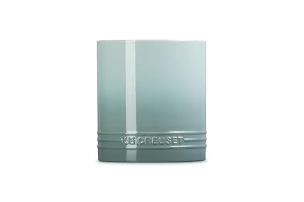 Le Creuset Stoneware Signature Straight Wall Utensil Crock, 1 qt., Sea Salt