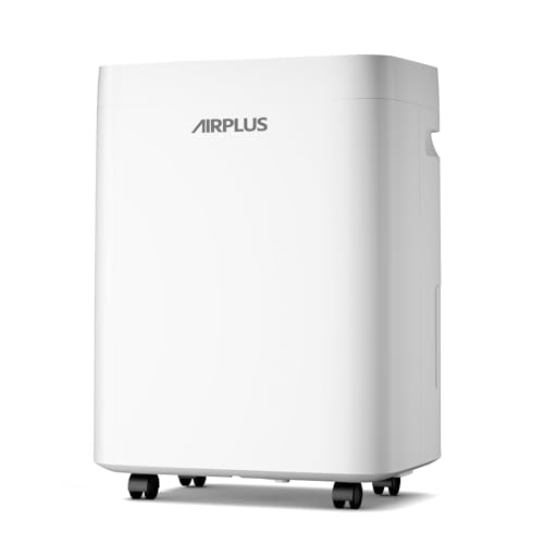 AIRPLUS 5000 Sq.Ft 79 Pint Dehumidifier for Basements,1.3gallon Water Tank,Smart Dehumidifiers for Home,Dehumidifier with Drain Hose for garage,basement,bathroom