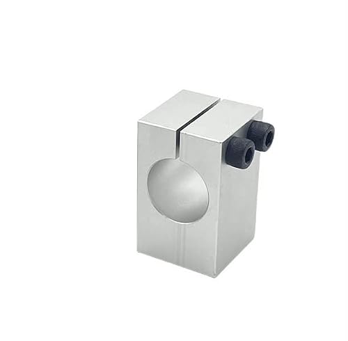 AHSKY 1Pc Aluminum Alloy Shaft Fixing Bracket Pillar Fixing Clamp With Threaded Parallel Guide Shaft Support Pipe Clamp Bearing Housing (Inner Diameter : Bore diameter - 15mm)