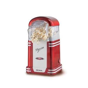 Ariete Electric Hot Air Popcorn Maker Machine – Oil-Free Popcorn Popper For Home & Party ART2954RD – RED