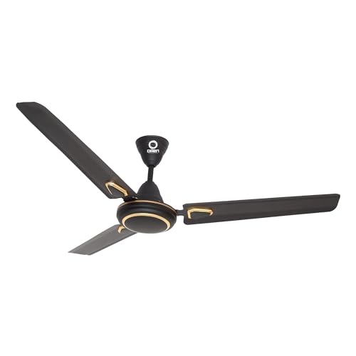 Image of Omen Changing Lives 1200mm Aeroclassic Deco Ceiling Fan | Elegant & High-Speed Decorative Fan for Home & Office |BEE Star Rated Energy Saver | Superior Air Delivery at 400 RPM | 2-Year Warranty |Black