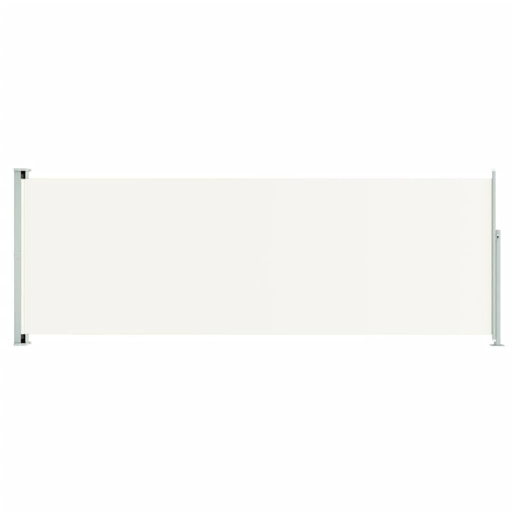 Vidaxl Cream (, 220 X 600 Cm) Retractable Side Awning Garden Privacy Screen Balcony Outdoor Screen