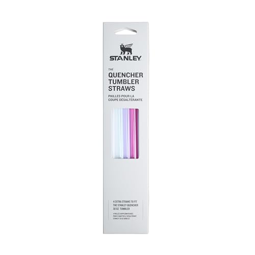Stanley Strohhalmset für Quencher H2.0 FlowState Tumbler 0.89L - Ersatzstrohhalme - BPA-frei - Spülmaschinenfest - 4 Pack