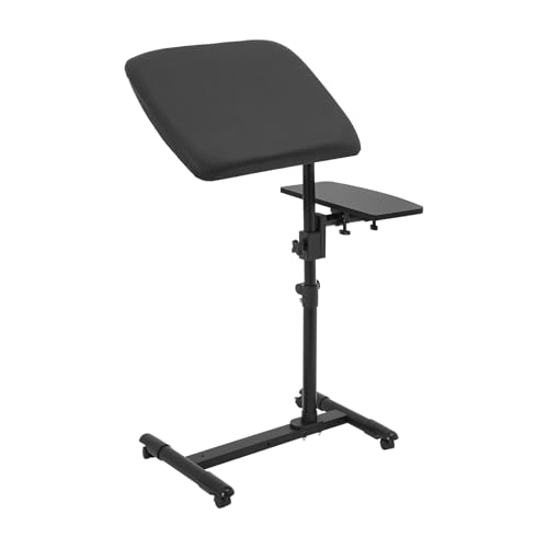 Tattoo Arm Rest Stand, Adjustable Height Tattoo Workstation with Wheels & Workbench, Rotation Armrest Stand for Beauty Salons, Studios, Dental Clinics, Tattoo Shops