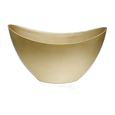 Dekoschale Kunststoff/Gold-schwarz-lackiert / 24x10x14cm Cover