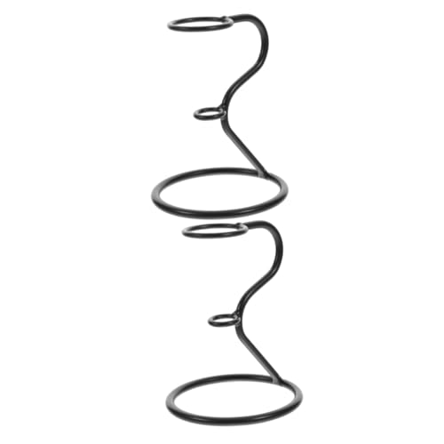 NOLITOY 2pcs Iron Ice Cream Stand Ice Cream Cup Holder Ice Cream Cone Carrier Tray Cupcake Cone Holder French Fry Cone Holder Dispenser Stand Single Cone Stand Waffle Container