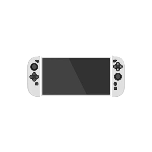 Switch 2 タフで頑丈 専用シリコン保護ケース 全面保護 分体式 ソフトケース 手触り 汗止め 滑り止め 操作便利 衝撃吸収 傷防止 超薄型 汚れ防止 着脱簡単 耐衝撃性 指紋防止(ホワイト)