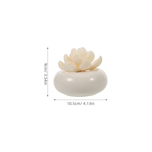 Difusor de aromas Cabilock con flor y cerámica sin electricidad miniatura 2