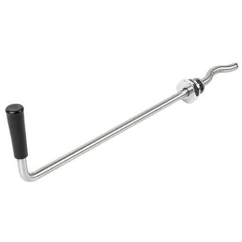 Glownary Stainless Steel Twist Handle for Waste Valve, 13.5 x 3.5 Inch, Sink Drain Control Component