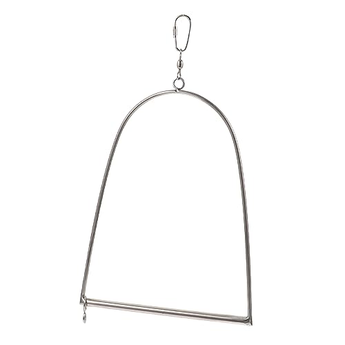 Abaodam Widen Stainless Steel Bird Swing Bracket for Bird Feeding Decoration Rack Durable Skid Design for Hummingbird Feeders Stylish Garden Accessory for Bird