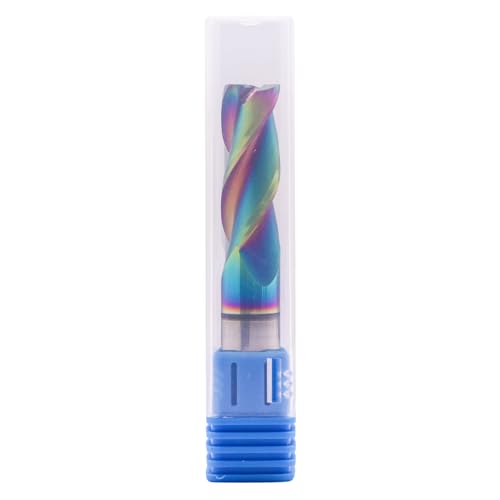 Image of 1 /2 inch 3 Flute Solid Carbide Square End Mill for Aluminum, DLC Coated | 37 Helix, 1 /2 inch Cutting Dia, 1 /2 inch Shank Dia, 1-1 /4 inch Length of Cut, 3 inch Overall Length, for Milling Aluminum and Copper