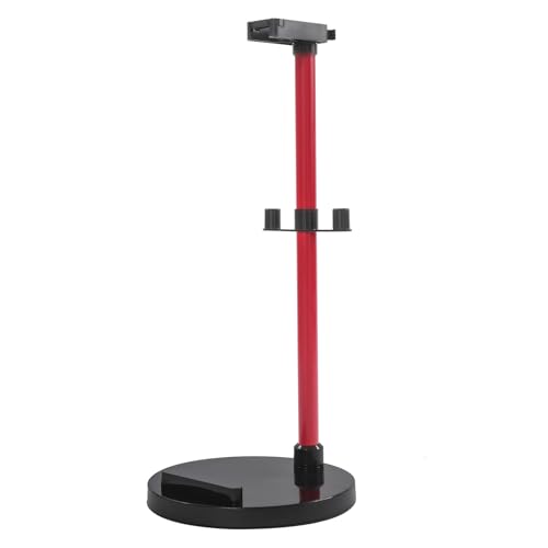 DOPBENT Soporte universal para aspiradora, soporte redondo y soporte para accesorios, soporte para aspiradora, estante para aspiradora (rojo a negro)