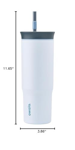 Image of Owala Tumbler Stainless Steel Water Bottle 24 oz The Great Blue