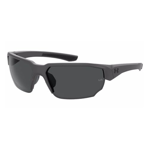 Under Armour Blitzing UA0012/G/S 0R6S/IR 70MM Grey/Black / Grey Special Shape Sunglasses for Men + BUNDLE With Designer iWear Complimentary Eyewear Kit, 70