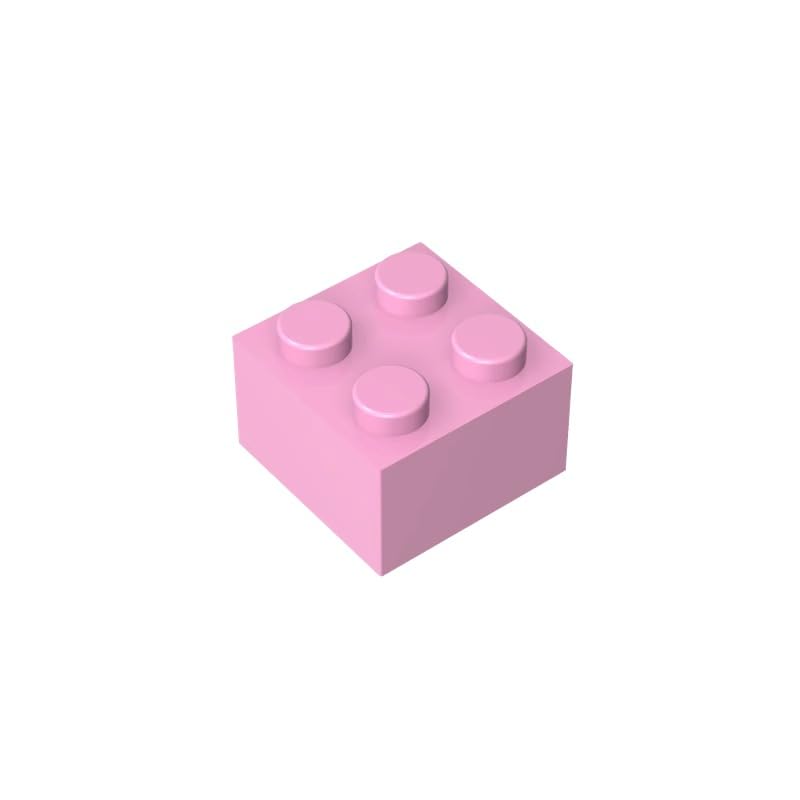 XYEIUGO 3003 Basic Bricks Brick 2x2, Bright Pink, 50 PCS โ image 1
