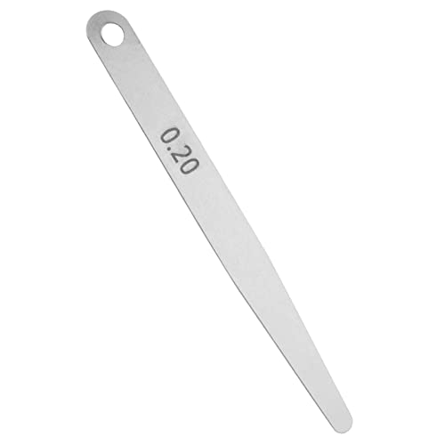 Calibrador de Espesor de Acero Inoxidable Duradero para Medir Tamaño de Hueco y Ranura, 5 piezas para Herramienta de Inspección de Soldadura (0.2) miniatura 4